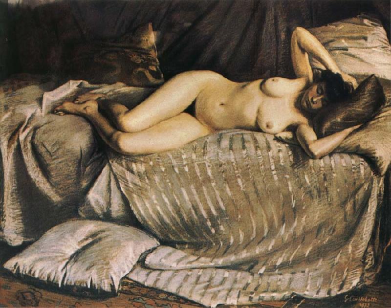 Gustave Caillebotte The fem on lie down on the sofa